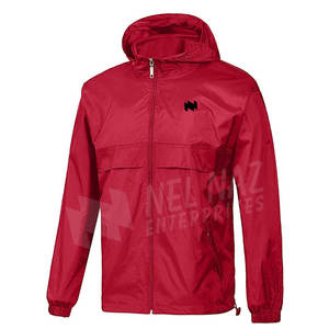 Vestes coupe-vent en coton/polyester respirantes et imperméables de haute qualité, sur mesure, confortables, grandes tailles pour hommes adultes - Product Image 2