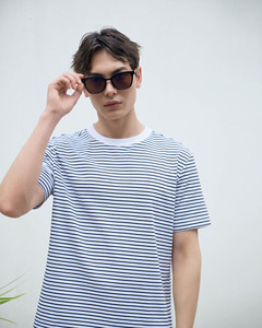 Camiseta Formal de manga corta para hombre, color sólido, corte Regular, tejido de punto de algodón 100%, rutina ecológica de Vietnam - Product Image 2