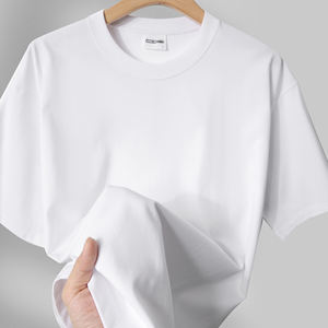 Camiseta de calidad de algodón para hombres con impresión personalizada al por mayor, Camiseta deportiva en blanco de poliéster barata para campaña electoral promocional - Product Image 2