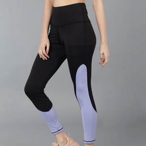 Leggings pour femmes respirants, taille mi-haute, coupe ajustée, couleur unie, couleur personnalisable, tricotés, écologiques, extensibles, séchage rapide, 240g, longueur intégrale - Product Image 3