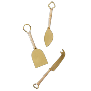 Prix abordable Acier inoxydable argent poli avec manche en marbre Couteau à fromage Couverts Ensemble pour Western Party - Product Image 6