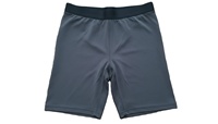Shorts de sport décontractés pour hommes, taille élastique, taille mi-haute, séchage rapide, respirants, en polyester tricoté, imprimé numérique, teint uni