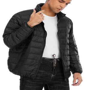 Chaqueta de Plumón Blanca Personalizada de Alta Calidad para Hombre, Chaqueta de Invierno Cálida, Holgada, Estilo Formal para Exteriores, con Capucha y Estampado por Sublimación - Product Image 1