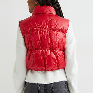 Chaleco Acolchado de Invierno para Mujer, Estilo Casual, Impermeable, con Cuello Mao, Transpirable y Ecológico, Venta al Por Mayor - Product Image 3