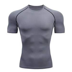 Custom Short Sleeve Surf Logo MMA/BJJ <b>Compression</b> Gym <b>Shirt</b> Sublimated Jiu Jitsu Rashguard Design Your Own Custom Rash Guard - Product Image 2