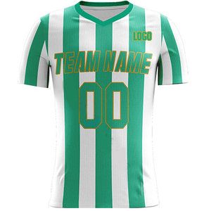 Maillot d'entraînement de football personnalisé avec logo imprimé, manches courtes, 100% polyester, séchage rapide, haute qualité - Product Image 2