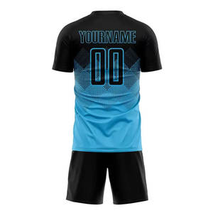 Ropa de fútbol Jersey Set Kits de fútbol Conjunto completo de fútbol al por mayor Calidad tailandesa Transpirable Sublimación de alta calidad Uniforme de fútbol - Product Image 3