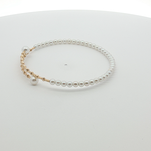 <span class=keywords><strong>Bracciale</strong></span> di <span class=keywords><strong>perle</strong></span> d'acqua dolce naturale 18K oro reale 3mm e <span class=keywords><strong>perle</strong></span> rotonde 4.5mm per feste o cerimonie cristiane gioielli eleganti - Product Image 5