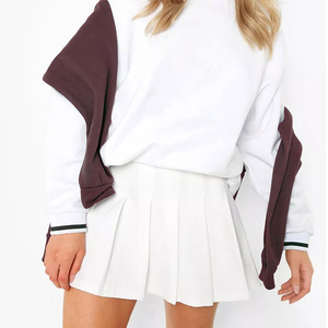 Custom High-Waist Quick Dry Breathable Eco-Friendly Anti-UV Tennis <b>Skirt</b> Girls Pleated Built-In Shorts Casual Athletic Wear - Product Image 6