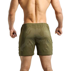 Shorts de sport pour hommes, fabrication sur mesure, design personnalisé avec votre propre logo, confortables, vêtements de fitness, polyester/coton, séchage rapide, écologiques - Product Image 4