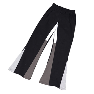 Pantalones de chándal acampanados rectos Unisex de alta calidad para hombre, pantalones holgados en blanco, pantalones de chándal de pierna ancha, 100% algodón French Terry - Product Image 5