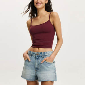 Shorts en jean pour femmes de haute qualité, design tendance, respirants, taille haute, shorts en jean pour femmes - Product Image 1