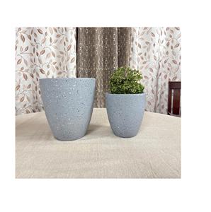 Handmade <b>Large</b> Square Terra Cotta Pots with Glazed Finish Indian Clay Bonza Pots for Garden Plants Succulents Giant Size Saucers - Product Image 4