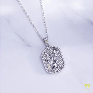 Iced Out Moissanite Diamants Hip Hop Baseball Set pour Hommes Baseball Kit Pendentif 925 Bijoux En Argent Sterling - Product Image 5