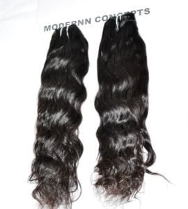 ผมหยักศกยาวธรรมชาติบริสุทธิ์เวียดนามแบบไม่ผ่านกระบวนการผมดิบมัดผมด้วยหนังกำพร้าสองชั้น - Product Image 3