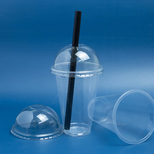 Impreso personalizado de fábrica logotipo personalizado taza de plástico desechable con tapa transparente PP 220/300/400/500ml para café de fiesta - Product Image 1