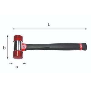 Marteau Usag avec manche en graphite, marteaux de menuisier - Product Image 2