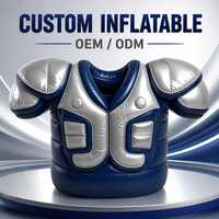 Ornement gonflable personnalisé en forme de protection d'épaule de football, équipement sportif, décoration gonflable pour festivals, rassemblements et marketing extérieur
