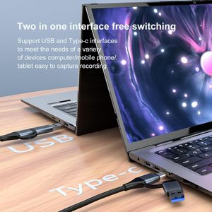 Carte de capture vidéo SYONG 4K 1080P60HZ HDM vers USB avec adaptateur Type-C pour les diffusions en direct, les jeux en <span class=keywords><strong>streaming</strong></span> - Product Image 3