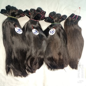 100% Indian Remy Human Hair Bundles Raw Indian Hair Extensions Wave Afro Curl Styles 8 Inches <b>Stretched</b> Direct Suppliers India - Product Image 6