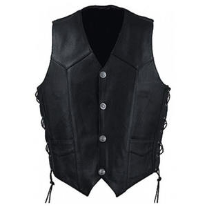 Chaleco de Cuero sin Mangas de Primera Calidad para Hombre, Transpirable, Impermeable, Ecológico, Formal de Invierno, Cuello en V, Prenda Exterior Vintage - Product Image 1