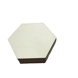 Customized MDF Stone coaster Printed Absorbent 4 Inches Hexagon Shape Coasters for Drinks Tea Coffee <b>Beer</b> Cup <b>Mats</b> Pads - Product Image 1