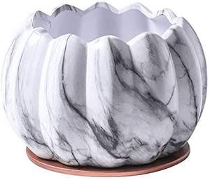 Macetero de Mármol de Marca Privada con Estilo que Mejora la Decoración Verde Interior y Exterior sin Esfuerzo - Product Image 4