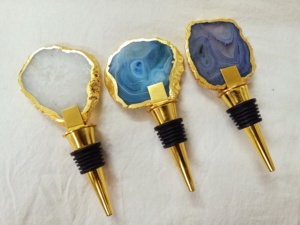 Bouchons de bouteille de vin en pierres précieuses, 100 pièces fabriqué à base de pierres précieuses, idéal pour les magasins de vin et fournitures de bar - Product Image 2