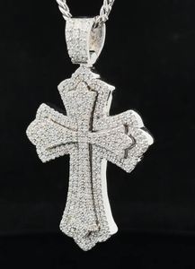 14k <b>white</b> <b>gold</b> and diamond <b>Cross</b> Pendant and 14k <b>white</b> <b>gold</b> - Product Image 4