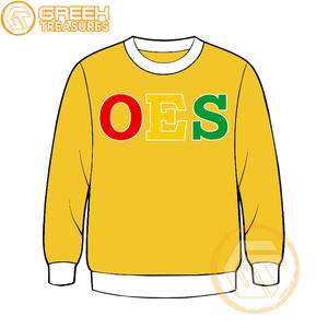 Commande personnalisée de l'étoile de l'Est sweat-shirt brodé en molleton de coton pull de haute qualité vêtements grecs OES sweat-shirts - Product Image 1