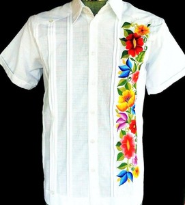 เสื้อเชิ้ตชายแขนสั้นปักลายผ้าฝ้ายลินินระบายอากาศดีไซน์เก๋ไก๋สำหรับฤดูร้อน ไซส์ใหญ่ ยี่ห้อ Shinesia ขายดี เหมาะสำหรับใส่ไปชายหาด - Product Image 4