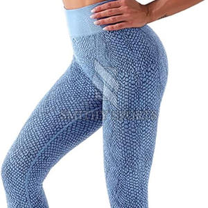 Ensemble de yoga personnalisé pour femmes de haute qualité Vêtements de fitness serrés Respirant Motif solide avec fermeture à la taille élastique Bas quantité minimale de commande - Product Image 6