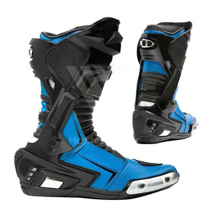 Fabricante profesional Bikers PU cuero hecho Auto Racing & Moto montar zapatos y botas en cantidad a granel - Product Image 1