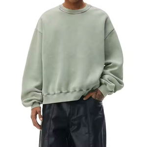 เสื้อสเวตเตอร์คอกลมใส่ได้ทั้งชายและหญิงมีฮู้ดน้ำหนักเบาระบายอากาศได้ดีไซส์ใหญ่พิเศษ - Product Image 2