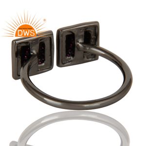 Gorgeous Ruby Gemstone Ring Supplier Antique 925 Sterling Silver Adjustable Ring Designer Statement Jewelry - Product Image 4