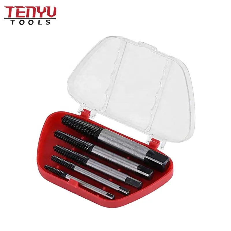 Support Customize 5Pcs Small Damaged Screw Extractor Tools to Remove Broken Bolts Remover Kit