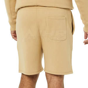 Shorts pour hommes haut de gamme, nouvelle collection, style urbain, couleur unie, respirant, imperméable, en maille et toile de coton, taille élastique - Product Image 3