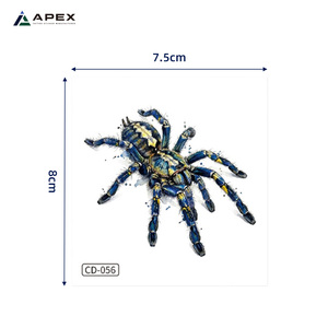 Autocollant de <span class=keywords><strong>tatouage</strong></span> temporaire réaliste et coloré en forme d'araignée, tarentule, araignée veuve noire, toile d'araignée pour maquillage de costume de fête d'Halloween - Product Image 4