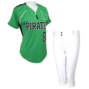 Uniformes de Softbol Personalizados Transpirables 100% Poliéster para Mujer, Venta al por Mayor, Manga Corta, Unisex - Product Image 5
