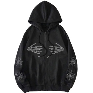 Bon fabricant Hommes Strass Hoodies entièrement personnalisés top tendance anti-rides Strass hommes sweats à capuche de haute qualité - Product Image 1