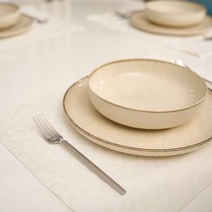 Juego de Manteles Individuales Blancos 100% Algodón, 10 Piezas, Elegantes Manteles para Mesa de Comedor de 35x45cm, Diseño de Nieve, Técnica de Tejido, para Uso Doméstico - Product Image 3