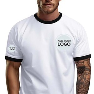 Camiseta Ringer 50/50 - 710 Todos los Colores y Tallas, Camiseta Deportiva Personalizada para Hombre, Camisetas Ringer de Mezcla Triple, Ropa Deportiva - Product Image 1