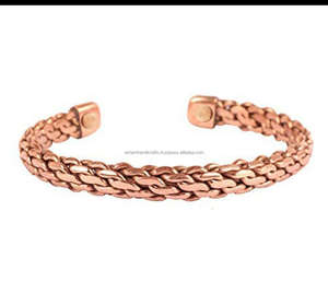 Pulsera de cobre magnética energinox cobre natural para mujeres y niñas artículos de fiesta brazalete de mano a precio asequible por LUXURY CRAFTS - Product Image 1