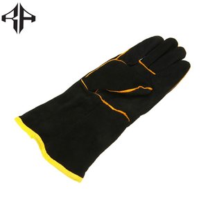 Haute Qualité Vache Split En Cuir Véritable Gants De Soudage Respirant Sécurité Travail En Plein Air Atlantique Couleur Personnalisée - Product Image 2