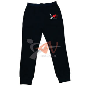 High Quality Custom Printed <b>Men's</b> Casual Cotton <b>Trouser</b> with Elastic Waist Lace-up Closure Fleece Lining and Logo - Product Image 3