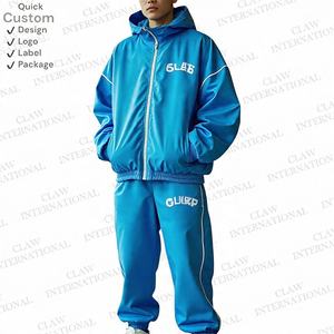 Mens 2 Piece Windbreaker Track <b>Suit</b> Custom OEM Nylon Zipper <b>Jacket</b> & Pants Set for Fitness or Casual Wear - Product Image 6