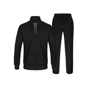 Ensemble de survêtement pour hommes coupe ajustée Style Street wear tissu de coton respirant tailles adultes ensemble de survêtement à manches longues pour un usage quotidien - Product Image 2