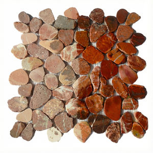 Zeolite rouge de type 'Sickness Red Slate' en tranches, marque d'usine, origine Indonésie, modèle MS006 - Product Image 1