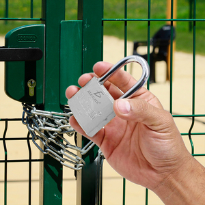 Lucchetto in Ferro a Gancio Corto 50 mm con Cilindro in Ottone - Product Image 5