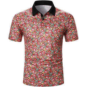 T-shirt d'été pour hommes de bonne qualité haut à col polo uni surdimensionné à manches courtes style gym décontracté avec col de qualité - Product Image 4